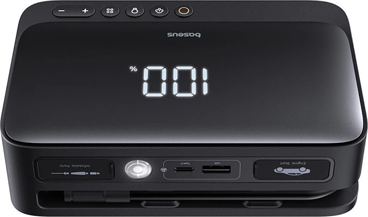 Автомобільний пуско-зарядний пристрій Baseus Super Energy Mega Series BS-CH013 4 в 1 600A Black (C00245902111-00) - зображення 4