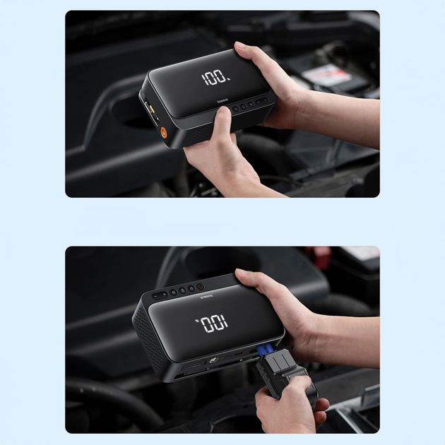 Автомобільний пуско-зарядний пристрій Baseus Super Energy Mega Series BS-CH013 4 в 1 600A Black (C00245902111-00) - зображення 13