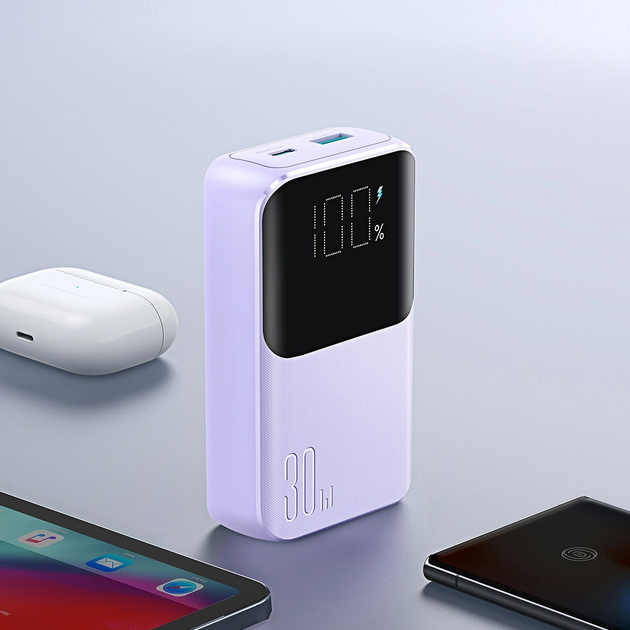Powerbank JOYROOM JR-PBC06 10000 mAh USB-C/Lightning 30 W Purple (6956116776473) - obraz 8
