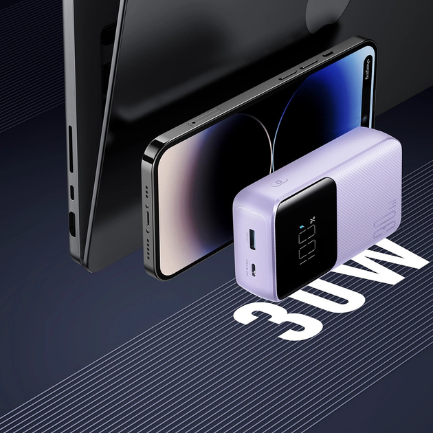 УМБ JOYROOM JR-PBC07 20000 mAh USB-C/Lightning 30 W Purple (6956116776503) - зображення 10