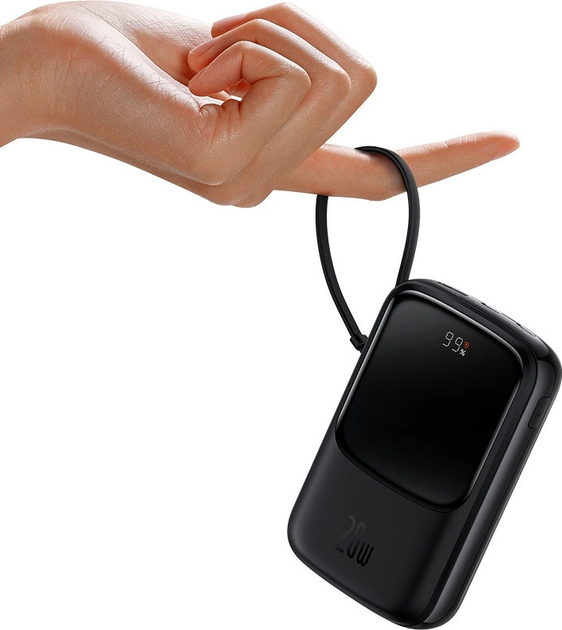 УМБ Baseus Qpow Pro USB-C 10000 мАг 22.5 Вт Overseas Edition Black (P10067101113) - зображення 13
