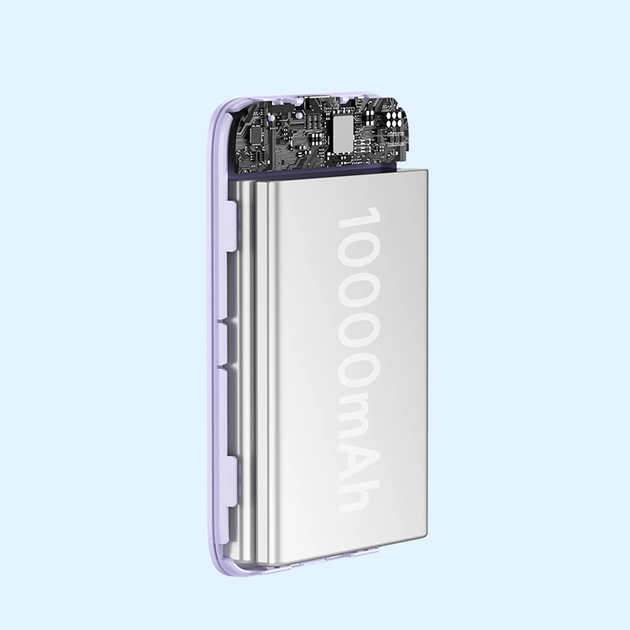 Powerbank Baseus Magnetic Mini MagSafe 10000 mAh 20 W Purple (PPCX110105) - obraz 10