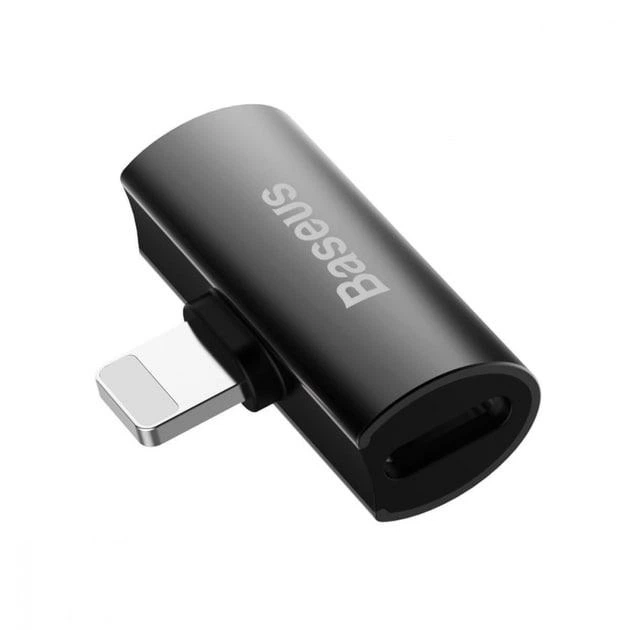 Адаптер зарядка переходник Baseus L46 Lightning to Lightning + Lightning (CAL46-01) black - изображение 5