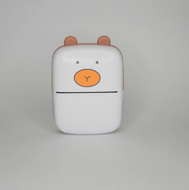 Карманный принтер для телефона детский аккумуляторный bear C15-1 - изображение 5