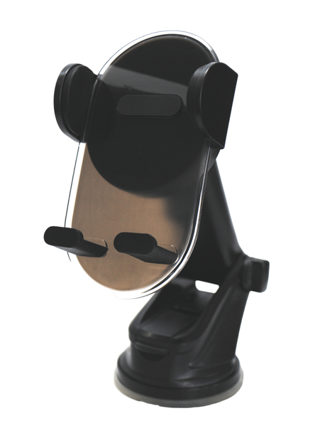Держатель телефона в авто Holder 4you GL10 Black (выдвижная ножка ,прозр часть, присоска,классический крепеж) - Фото 1 Держатель телефона в авто Holder 4you GL10 Black (выдвижная ножка ,прозр часть, присоска,классический крепеж) - изображение 1