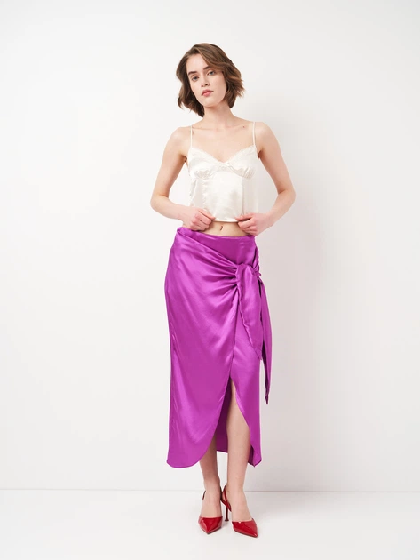 Блузка женская Zara 7891/573 XS Фиолетовая (07891573603018) - изображение 3