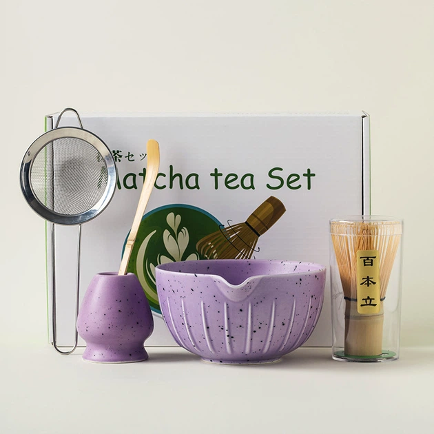 Набор Lesko Matcha 3125 Purple для приготовления чая матча 7 предметов - Фото 7 Набор Lesko Matcha 3125 Purple для приготовления чая матча 7 предметов - изображение 7