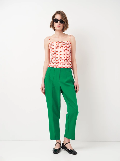 Брюки женские Zara 7102/625 XS Зеленые (07102062500016) - Фото 3 Брюки женские Zara 7102/625 XS Зеленые (07102062500016) - изображение 3
