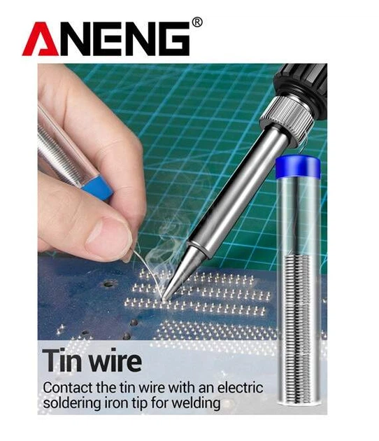 Електричний паяльник ANENG SL105 60W LED-дисплей та регулювання нагріву + жала 5шт - зображення 11