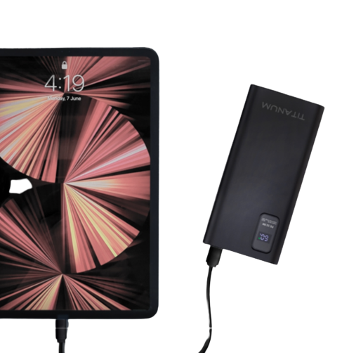 Павербанк 30000mAh Titanum TPB-728S-B 22,5W QC+PD чорний - Фото 2 Павербанк 30000mAh Titanum TPB-728S-B 22,5W QC+PD чорний - изображение 2