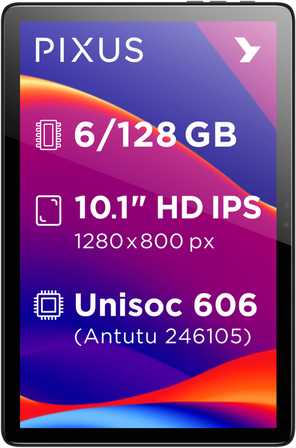 Планшет Pixus Line LTE 6/128GB Grafite - зображення 2