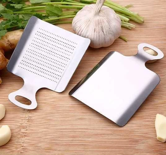 Терка мелкая для чеснока, имбиря и сыра Empire Spatula 10.5см, нержавеющая сталь (EM-3306) - изображение 5