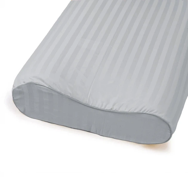 Наволочка MirSon Сатин Stripe 30-0010 Light Gray 59х43х10 см (2200006232544) - изображение 2