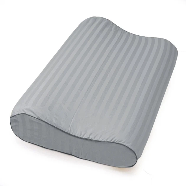 Наволочка MirSon Сатин Stripe 30-0010 Light Gray 50х29х5 см (2200006232520) - изображение 4
