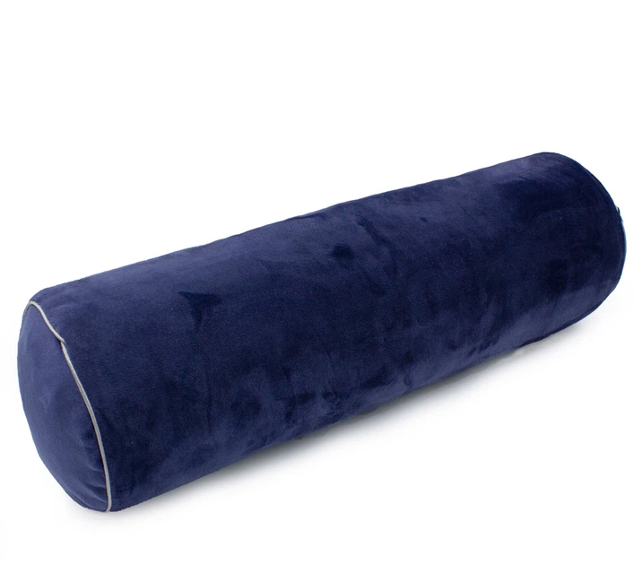 Подушка-валик MirSon №8557 Velvet Line 28-0006 Navy blue 100% Memory 100х16 см (2200006344766) - изображение 6