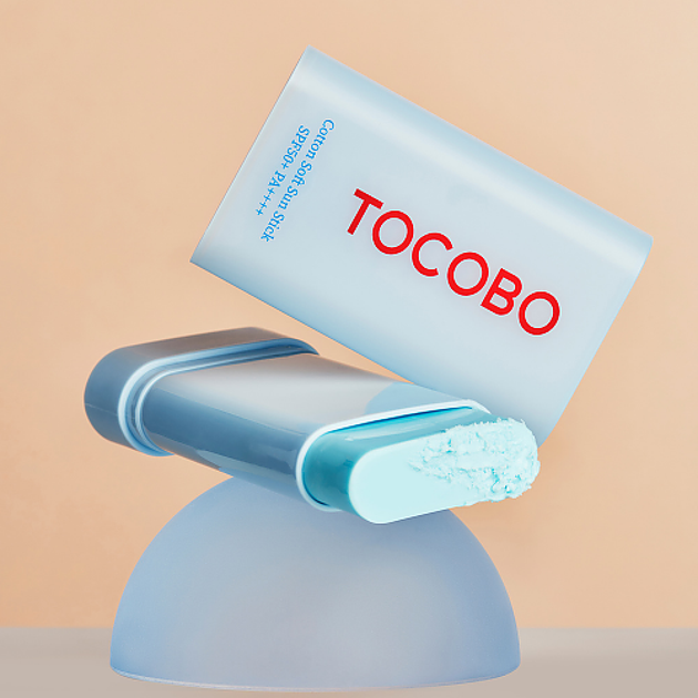 Увлажняющий солнцезащитный крем в стике Tocobo Cotton Soft Sun Stick SPF50+ PA++++, 19 грамм - изображение 3