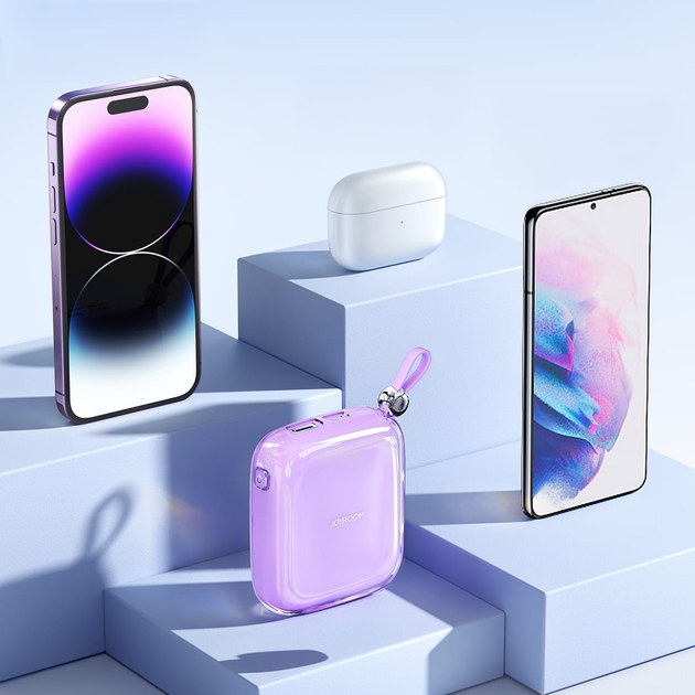 УМБ JOYROOM JR-L004 10000 mAh USB-C 12W Purple (6956116726553) - зображення 6