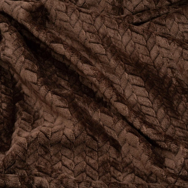 Плед Ardesto JaСquard Braid ART0205JB 160х200 см коричневий - зображення 3