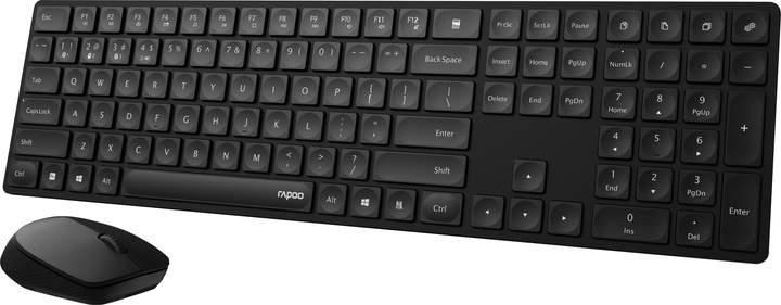 Комплект бездротовий Rapoo Multimode 8020M Black (221522) - зображення 3