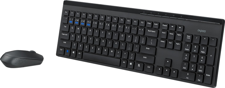 Комплект бездротовий Rapoo Multimode 8110M Black (221524) - зображення 3