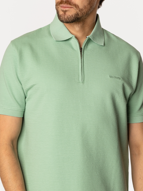 Koszulka polo męska Lee Cooper Talon-5018 2XL Zielona (5905991730804) - obraz 4