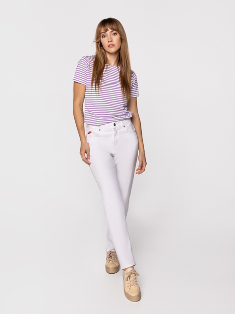 Джинси Mom`s жіночі Lee Cooper Matea-2424 32 Білі (5905991739364) - зображення 3