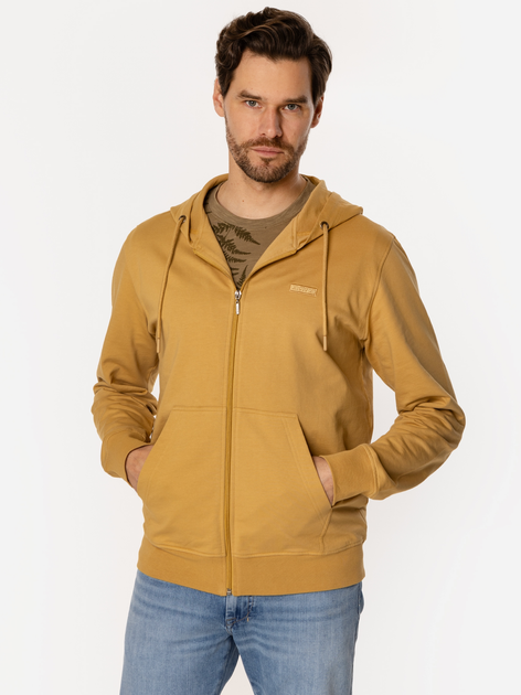 Толстовка на блискавці чоловіча Lee Cooper Easton-5100 S Гірчична (5905991731566) - зображення 3