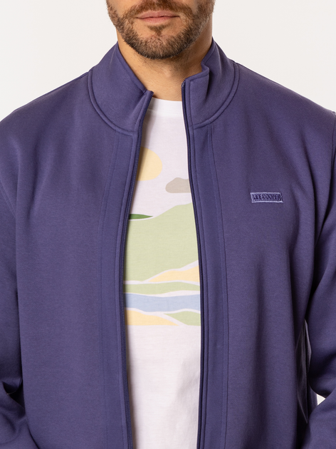 Bluza męska rozpinana streetwear Lee Cooper Elton-4200 M Błękitna (5905991731528) - obraz 5