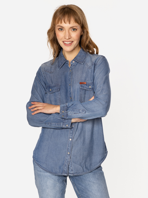 Koszula damska jeansowa Lee Cooper Centa-5018 XL Błękitna (5905991737360) - obraz 3