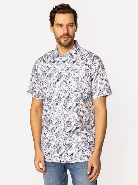 Koszula męska bawełniana z krótkim rękawem Lee Cooper Hawaii2-Ml56 2XL Biała (5905991733485) - obraz 3