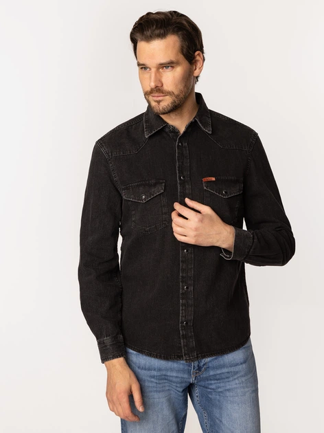 Koszula męska jeansowa Lee Cooper Irun-5025 XL Czarna (5905991737391) - obraz 3