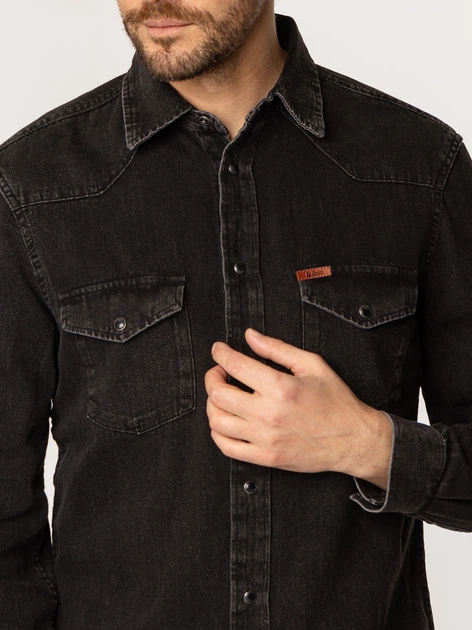 Koszula męska jeansowa Lee Cooper Irun-5025 L Czarna (5905991737384) - obraz 5