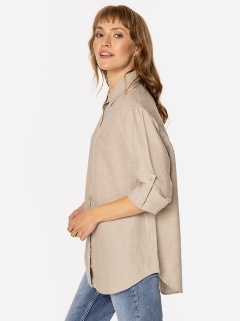 Сорочка жіноча Lee Cooper Lina-2020 L Бежева (5905991735397) - зображення 4