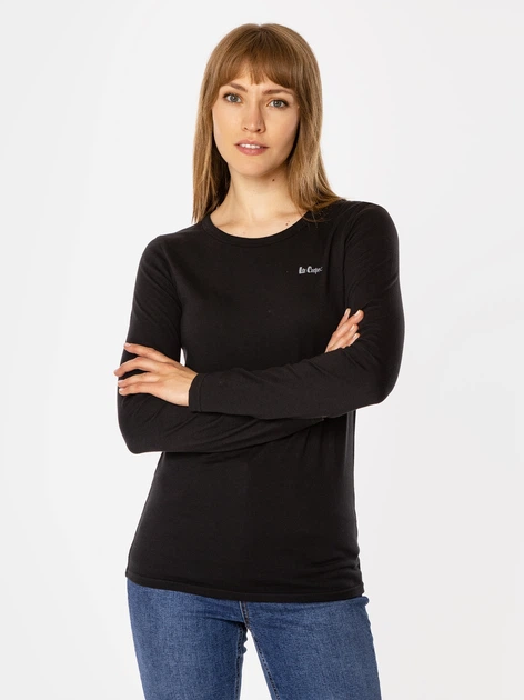 Лонгслів жіночий Lee Cooper Helia-1010 XL Чорний (5905991710271) - зображення 3