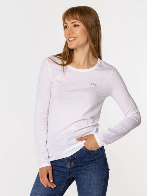 Лонгслів жіночий Lee Cooper Helia-1010 M Білий (5905991710295) - зображення 4