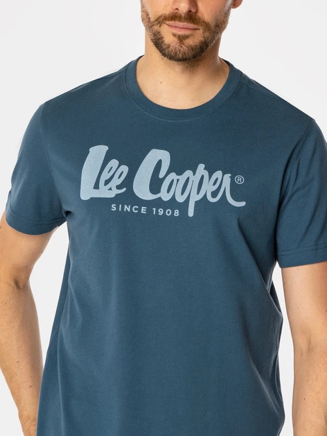 Koszulka męska bawełniana Lee Cooper Hero7 Fade-1010 XL Niebieska (5905991709978) - obraz 3