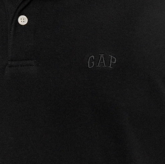 Поло довге чоловіче Gap 586306-03 L Чорне (1200119709224) - зображення 5