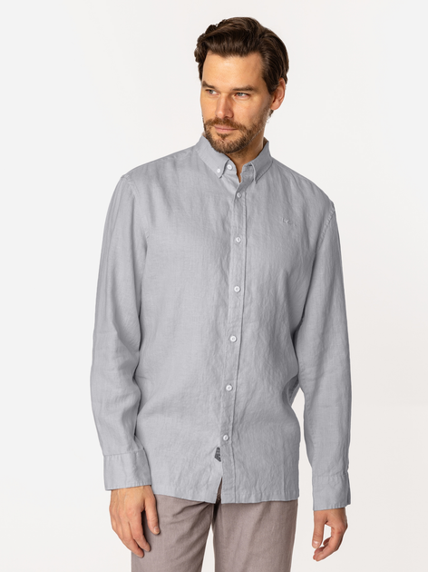 Сорочка чоловіча Lee Cooper Rodos-2020 3XL Сіра (5905991735069) - зображення 3