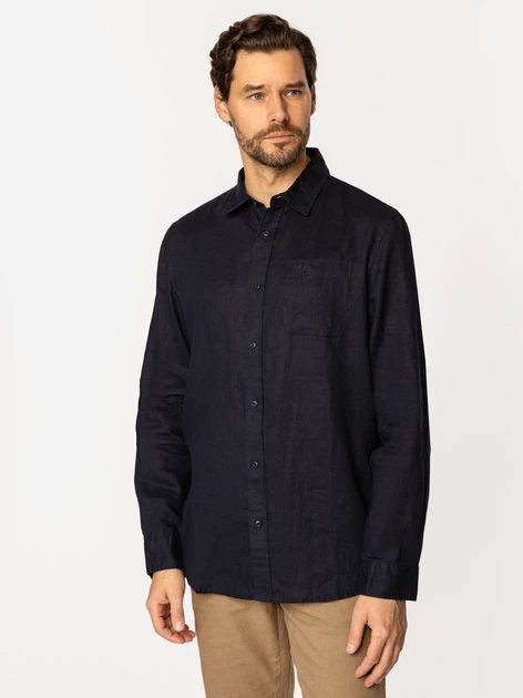 Сорочка чоловіча Lee Cooper Roger-2020 XL Темно-синя (5905991734628) - зображення 3