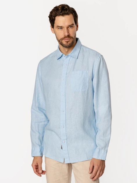 Сорочка чоловіча Lee Cooper Roger-2020 XL Блакитна (5905991734673) - зображення 3