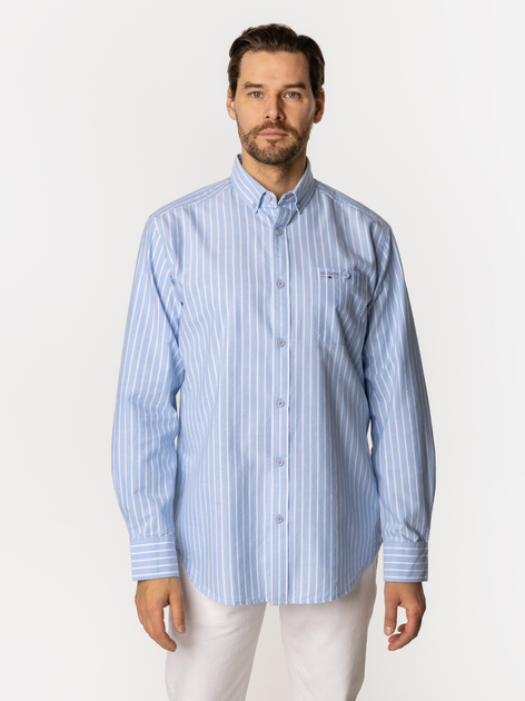 Сорочка бавовняна чоловіча Lee Cooper New Tenby-KL39 3XL Блакитна (5905991733256) - зображення 3