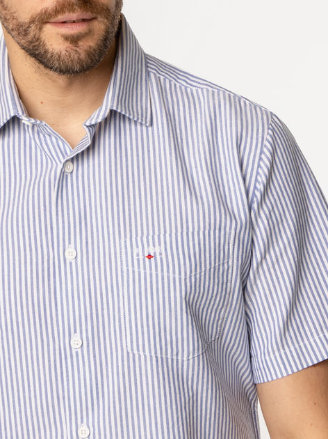 Сорочка бавовняна літня чоловіча Lee Cooper Windsor2-Pl37 XL Блакитна (5905991733867) - зображення 4