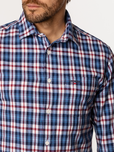 Сорочка бавовняна чоловіча Lee Cooper Windsor-Kl03 XL Синя (5905991733676) - зображення 4