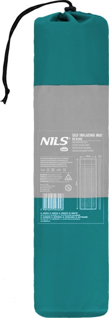 Mata samopompująca Nils Camp NC4340 Turquoise-Grey (5907695544527) - obraz 7