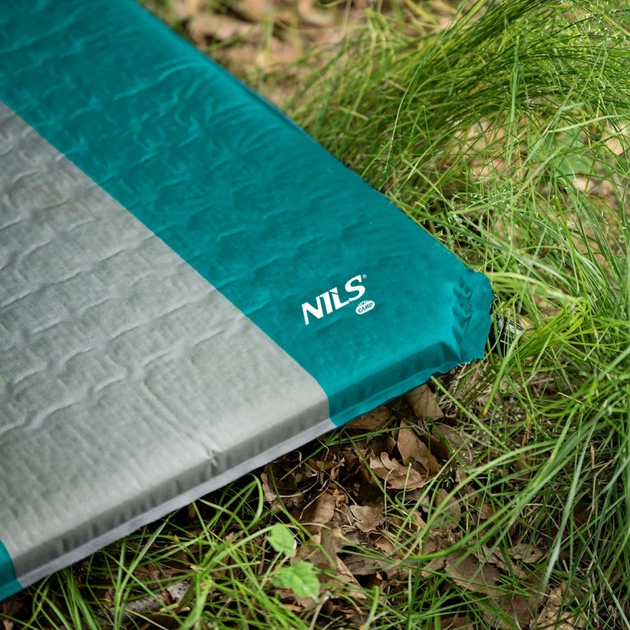 Mata samopompująca Nils Camp NC4340 Turquoise-Grey (5907695544527) - obraz 10