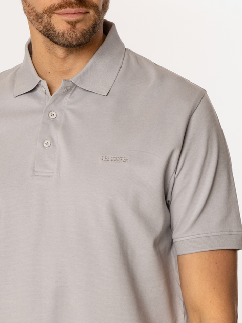 Koszulka polo męska Lee Cooper Teo-5051 L Szara (5905991730446) - obraz 4