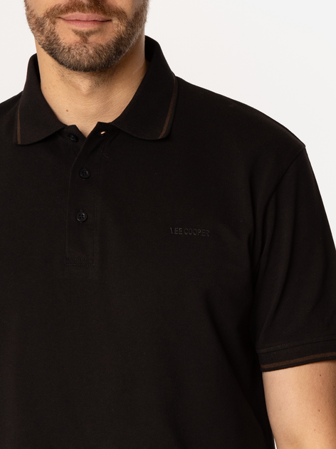 Koszulka polo męska Lee Cooper Tie-5016 M Czarna (5905991730682) - obraz 4