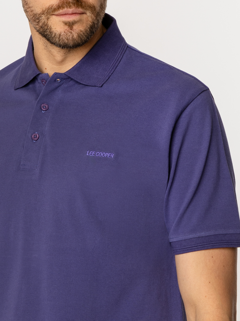 Koszulka polo męska Lee Cooper Tomo-5055 2XL Fioletowa (5905991730507) - obraz 4