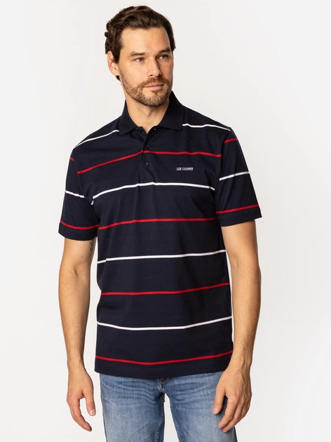 Koszulka polo męska Lee Cooper Torrian-5057 XL Granatowa (5905991731016) - obraz 3