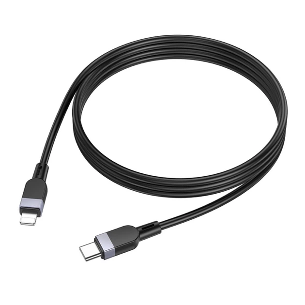 Кабель синхронізації Hoco X109 Silicone PD27W/3A Type-C to Lightning 1m Black (35917_3605820) - Фото 1 Кабель синхронізації Hoco X109 Silicone PD27W/3A Type-C to Lightning 1m Black (35917_3605820) - зображення 1